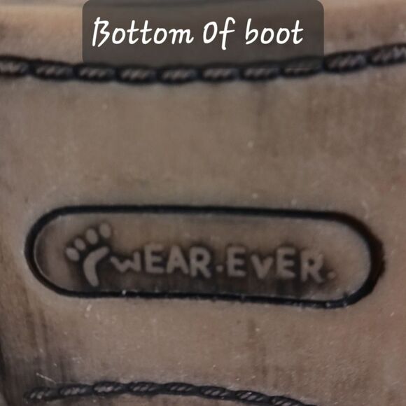 WEAR.EVER  Women's Brown Rugged Plaid Distresssed Ankle Boots. Size 6.5 - Picture 7 of 14